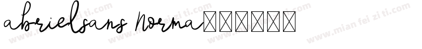 abrielsans Norma字体转换